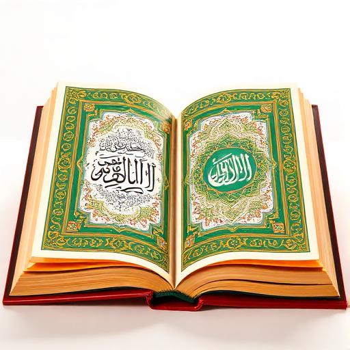 Daily Quran — ornate Quran with green and gold calligraphy