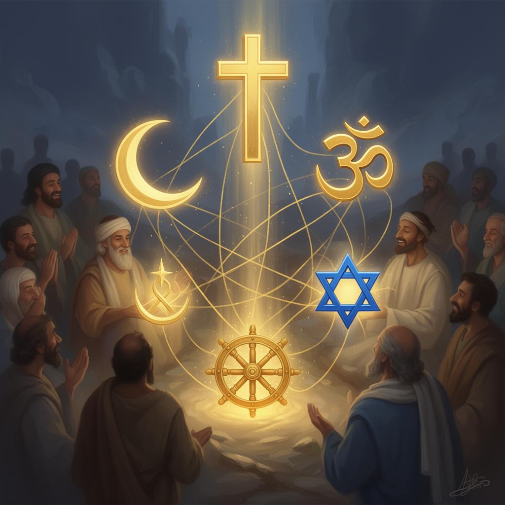 Modern Movements & Interfaith Dialogue — original illustration