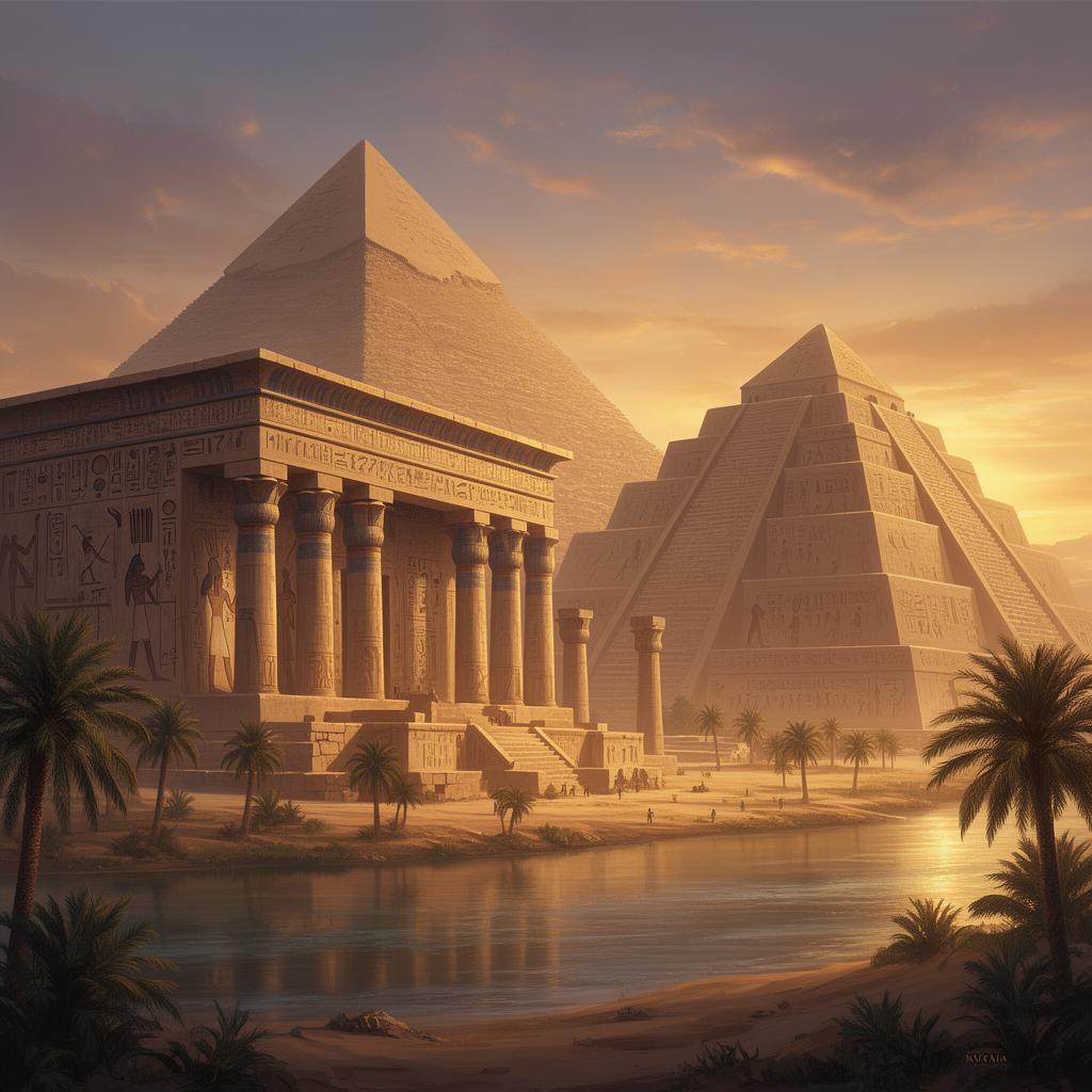 Ancient Mesopotamia & Egypt — original illustration
