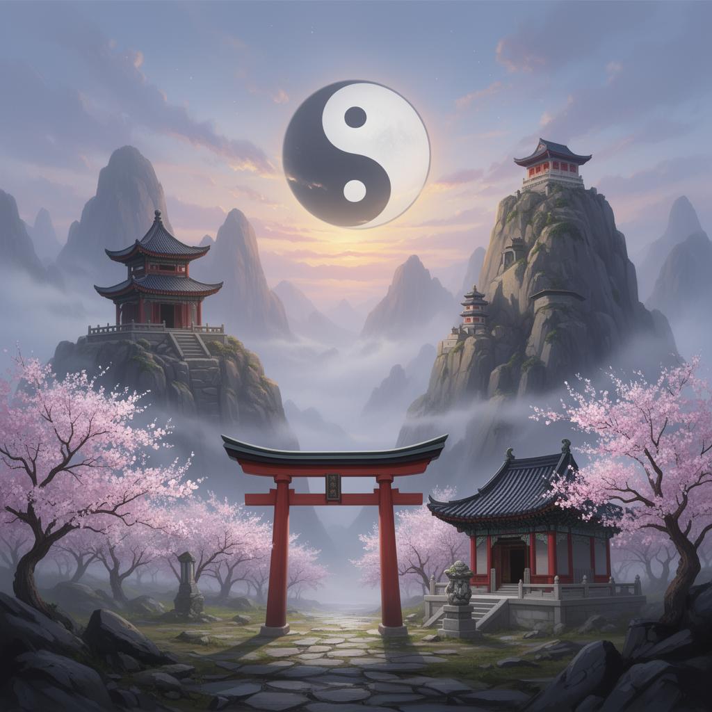 East Asian Traditions — original illustration